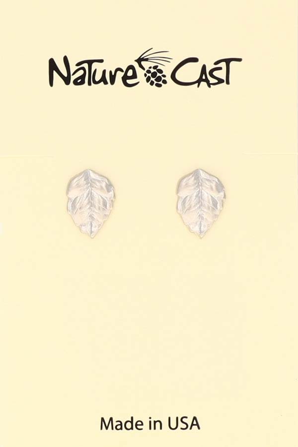 21152 Earring post leaf LARGE