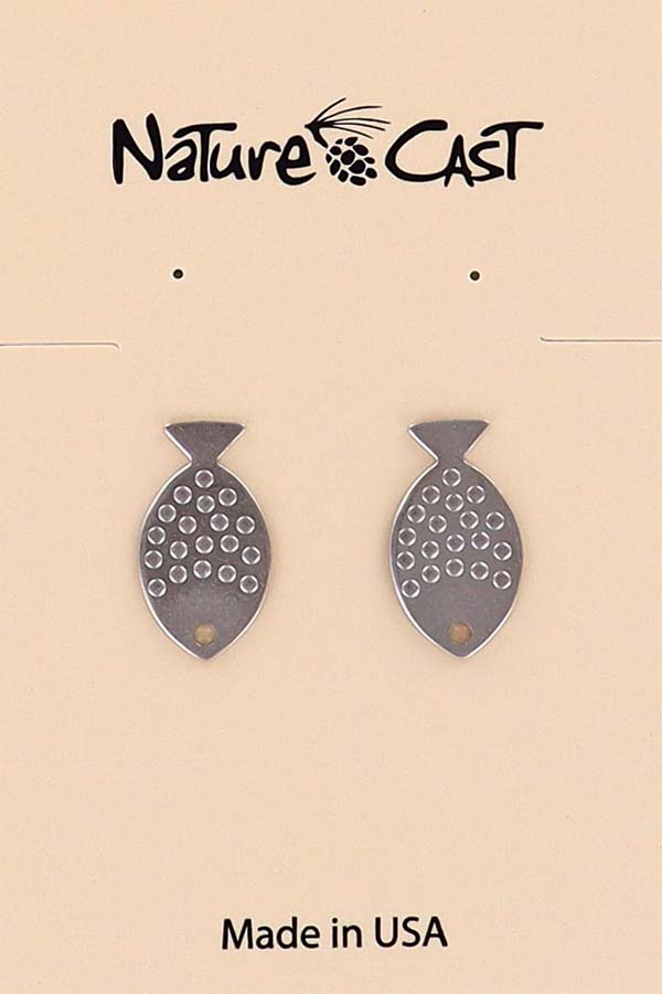 21153 Earring post fishy LARGE