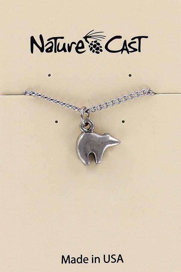 21156 Pendant zuni bear w/ 18" chain LARGE