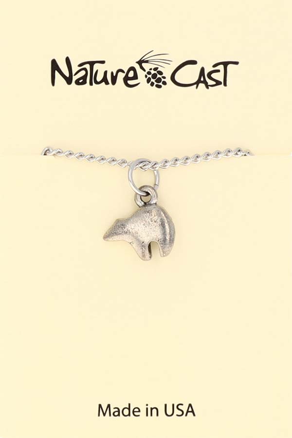 21156 Pendant zuni bear w/ 18" chain LARGE