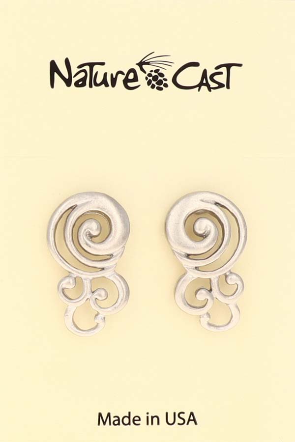 21163 Earring post storm cloud LARGE