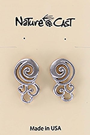 21163 Earring post storm cloud LARGE