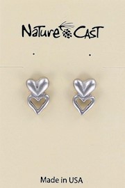 21164 Earring post dbl hearts THUMBNAIL