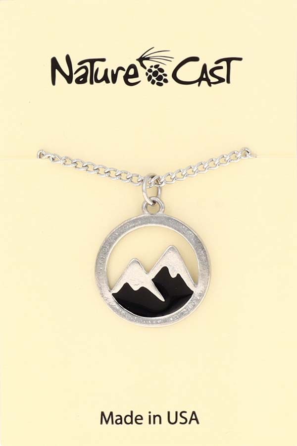 21166 Pendant twin peaks w / 18" chain THUMBNAIL