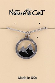 21166 Pendant twin peaks w / 18" chain THUMBNAIL