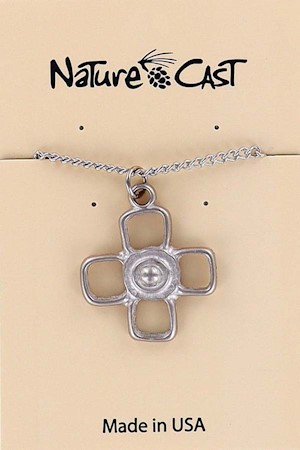 21171 Pendant 4 square w/ 18" chain LARGE