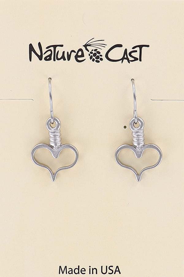 21172 EARRING DANGLE HEART LARGE