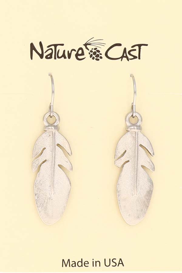 21173 EARRING DANGLE FEATHER THUMBNAIL
