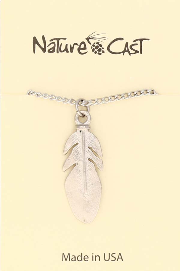 21174 PENDANT FEATHER 18" CHAIN MAIN