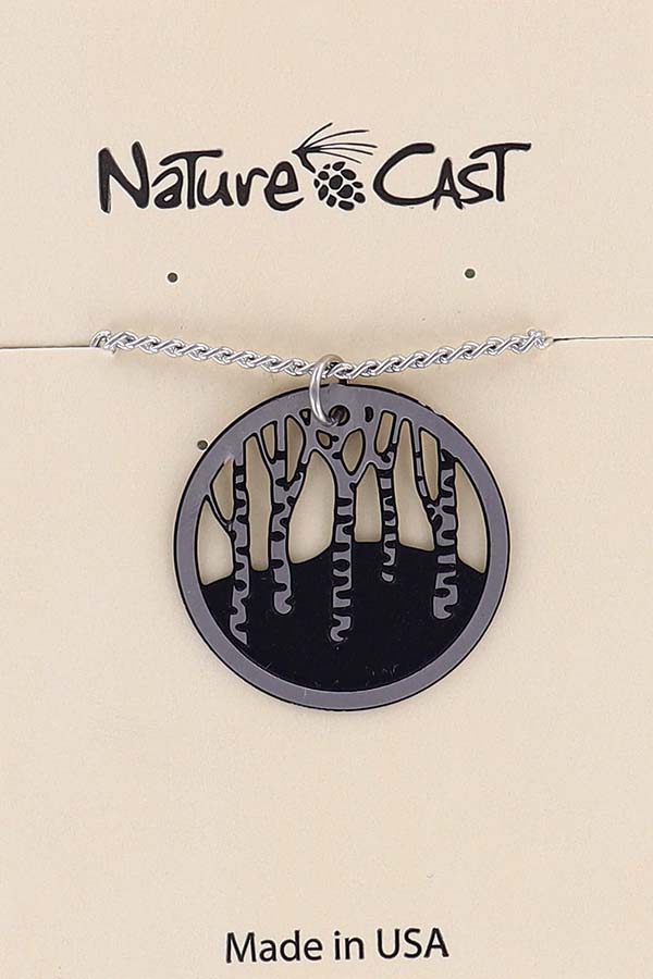 21176 PENDANT BIRCH TREES W/18" CHAIN THUMBNAIL