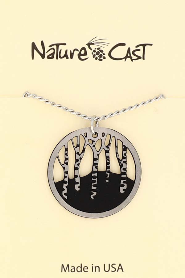 21176 PENDANT BIRCH TREES W/18" CHAIN THUMBNAIL