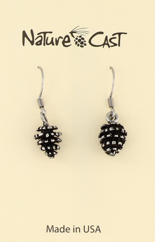 21177 Earring Dangle Large Pinecone THUMBNAIL