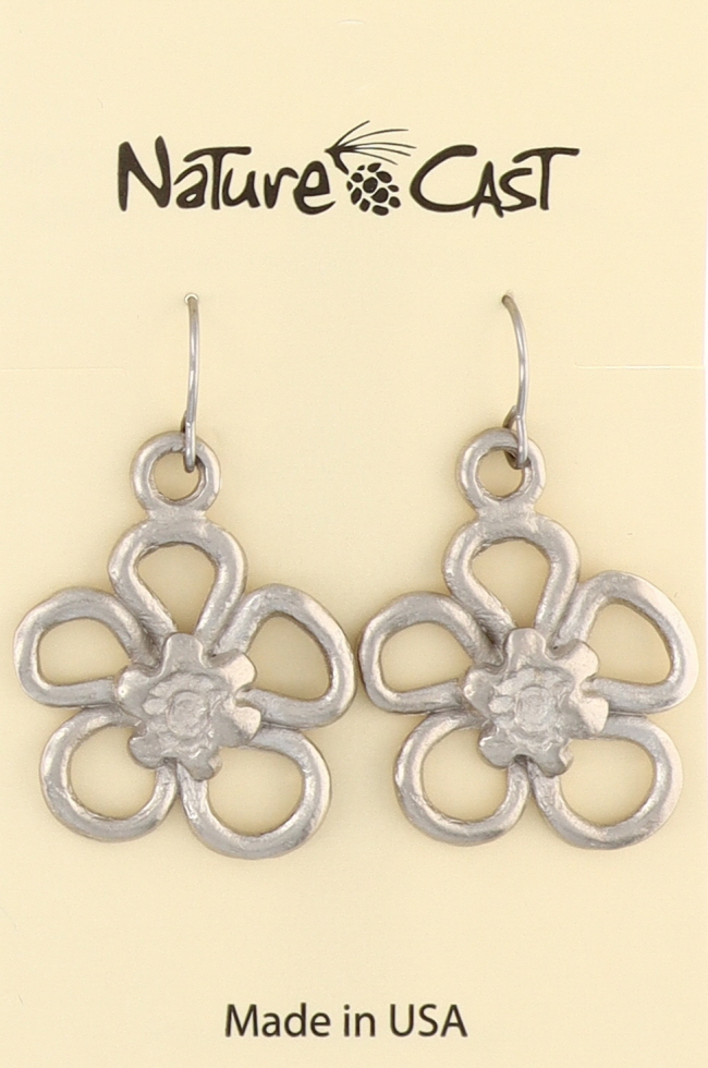 21181 Earring Dangle Large Flower LARGE