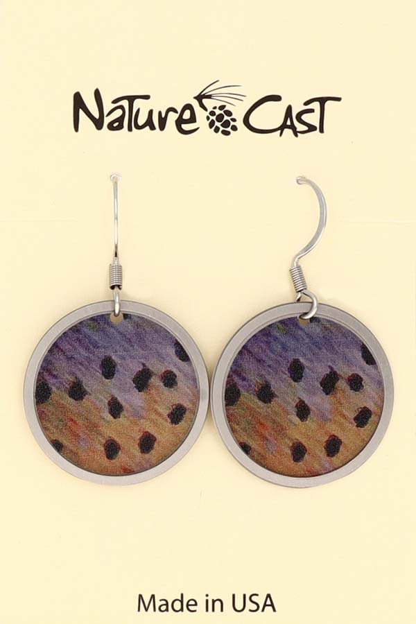 22000 Earring dangle cutthroat trout scales LARGE