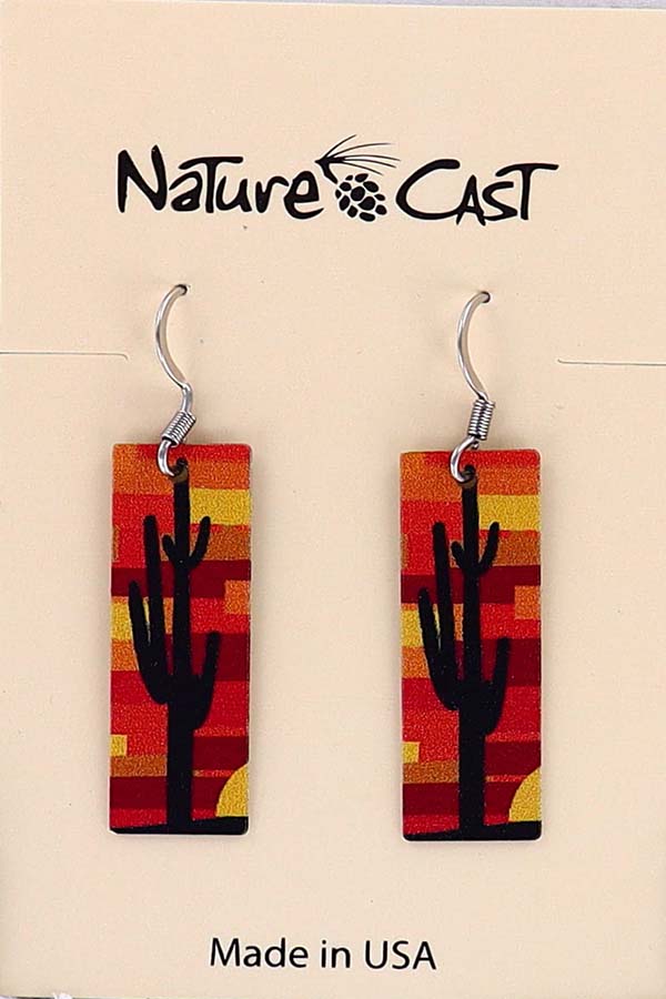 22011 Earring dangle cactus on rectangle THUMBNAIL