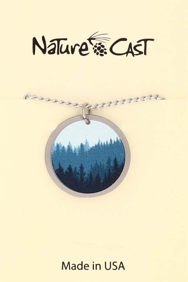 22025 Pendant round layered trees w / 18" chain THUMBNAIL