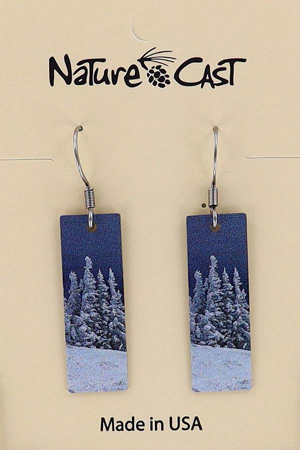 22034 Earring dangle snowy trees THUMBNAIL