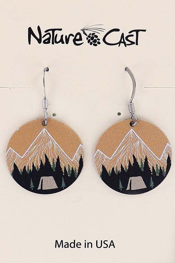 22046 Earring dangle mountain camping NR THUMBNAIL