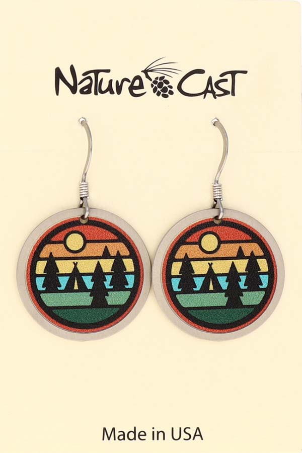 22047 Earring dangle camping stripes THUMBNAIL