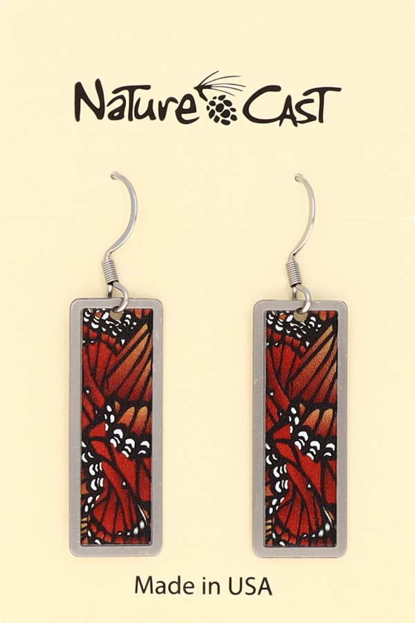 22049 Earring dangle monarch butterfly wings MAIN
