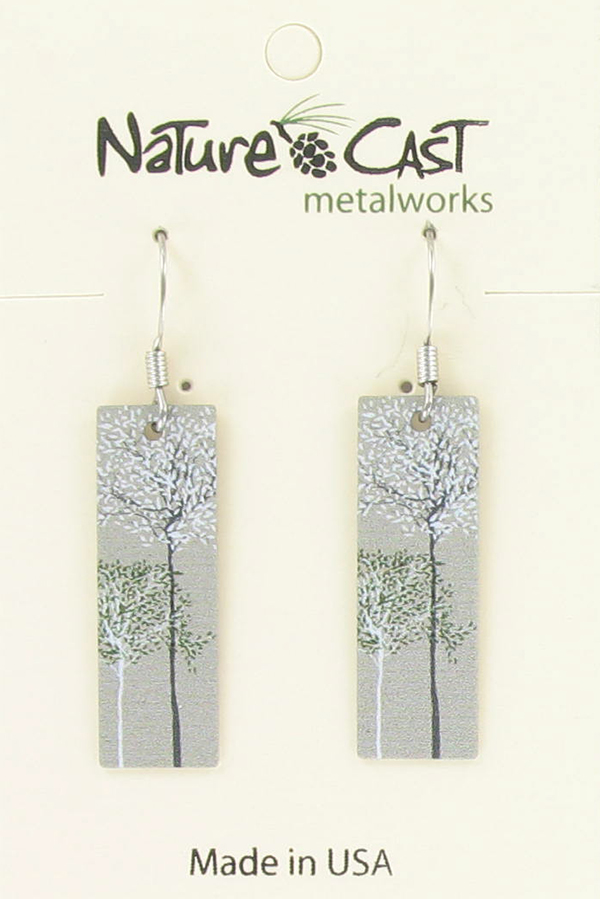Earring dangle wispy trees THUMBNAIL