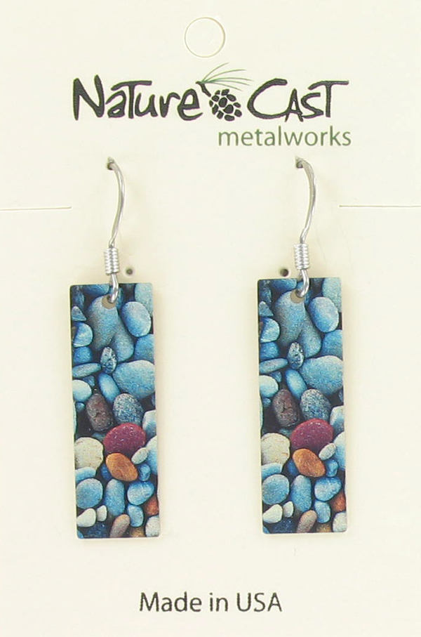 Earring dangle river rocks THUMBNAIL