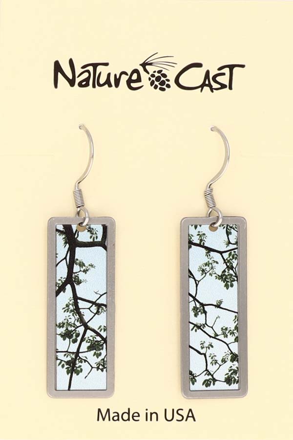 22058 Earring dangle branches mismatched LARGE