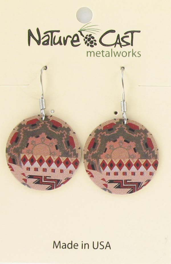 Earring dangle mural pattern LARGE
