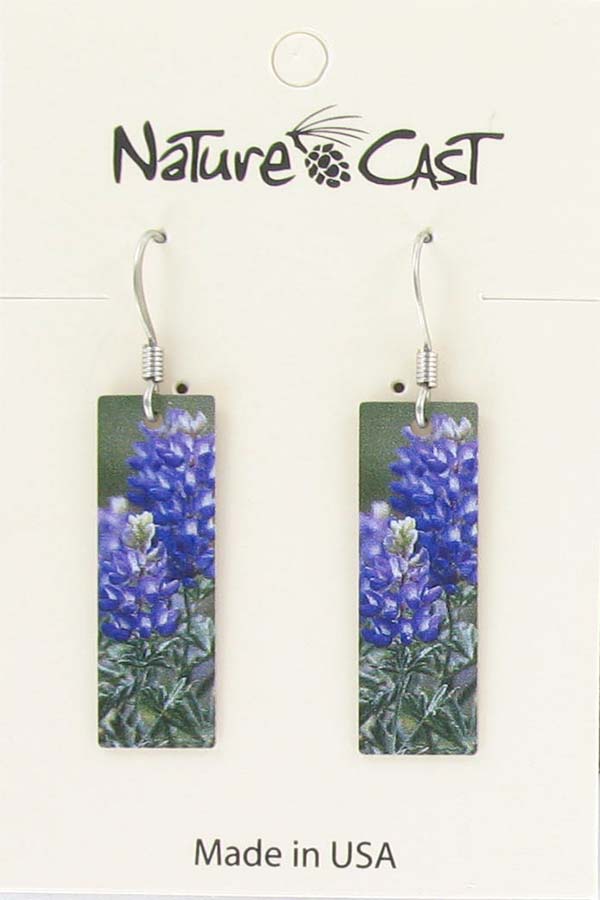 Earring dangle lupine THUMBNAIL