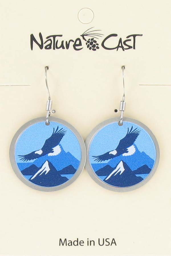 Earring dangle soaring eagle LARGE