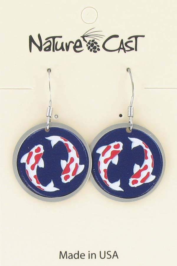 Earring dangle koi LARGE