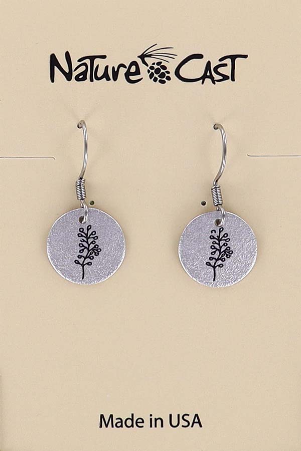 22120 Earring dangle small sprig LARGE