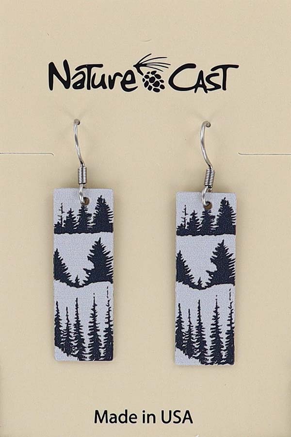 22149 Earring dangle tree lines LARGE