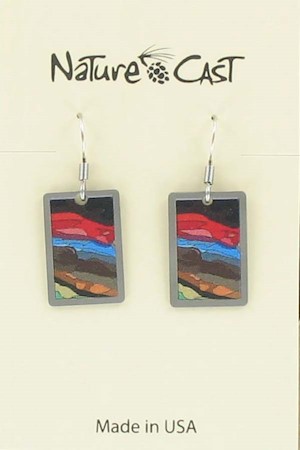 Earring dangle color layers LARGE