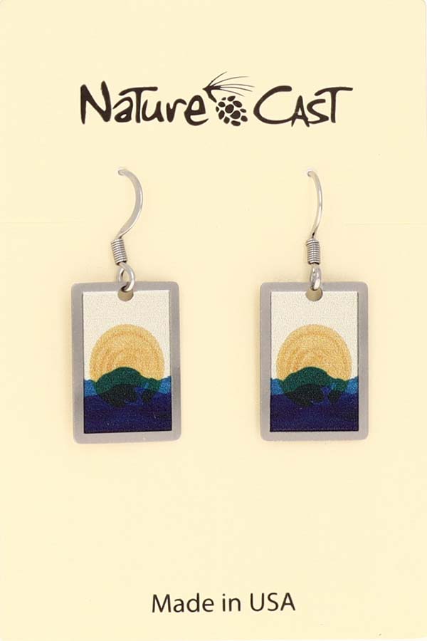 22152 Earring dangle sun on horizon MAIN