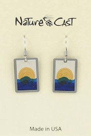 Earring dangle sun on horizon THUMBNAIL