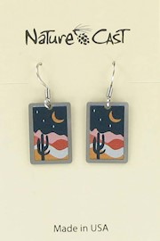 Earring dangle saguaro scene THUMBNAIL
