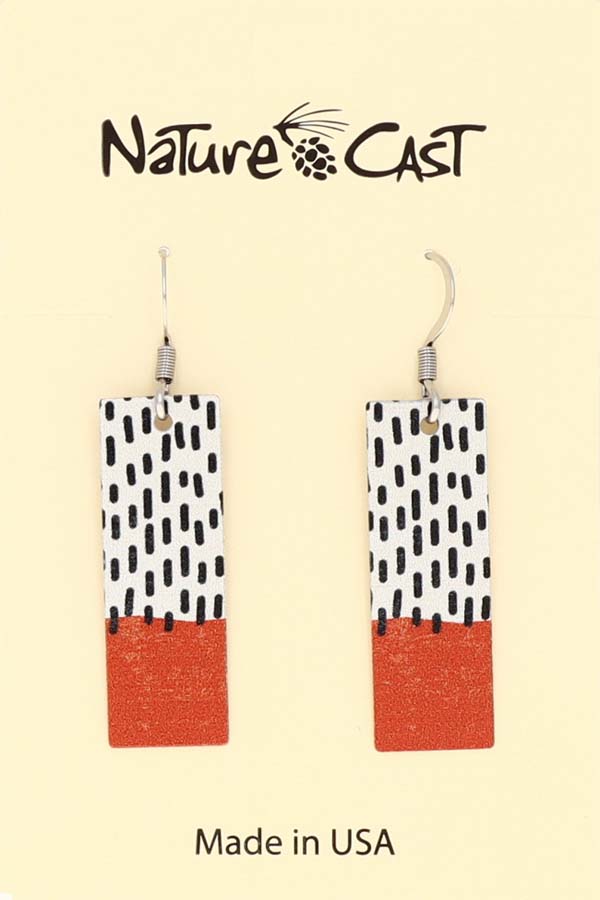 22162 Earring dangle orange rain MAIN