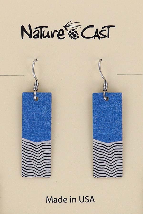 22163 Earring dangle blue wave MAIN