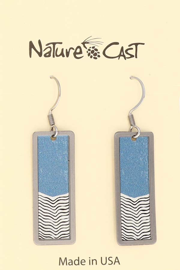 22163 Earring dangle blue wave THUMBNAIL