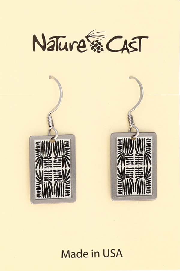 22169 EARRING DANGLE LEAVES PATTERN THUMBNAIL