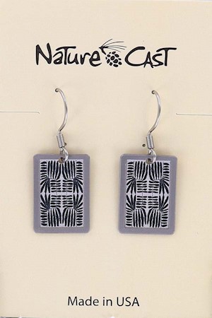 22169 EARRING DANGLE LEAVES PATTERN LARGE