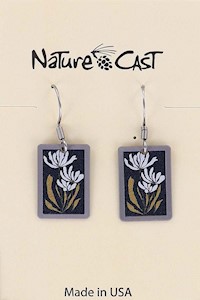 22170 EARRING DANGLE WHITE FLOWERS MAIN