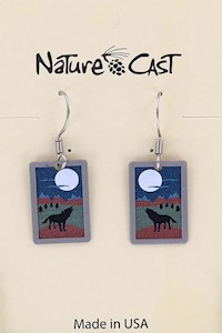 22174 EARRING DANGLE WOLF MAIN
