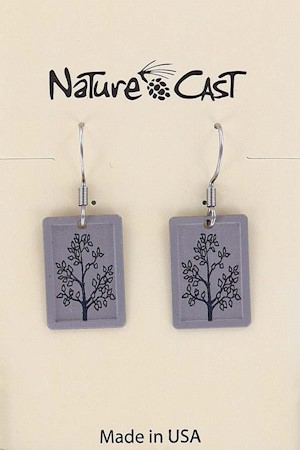 22176 EARRING DANGLE TREE W/LEAVES LARGE