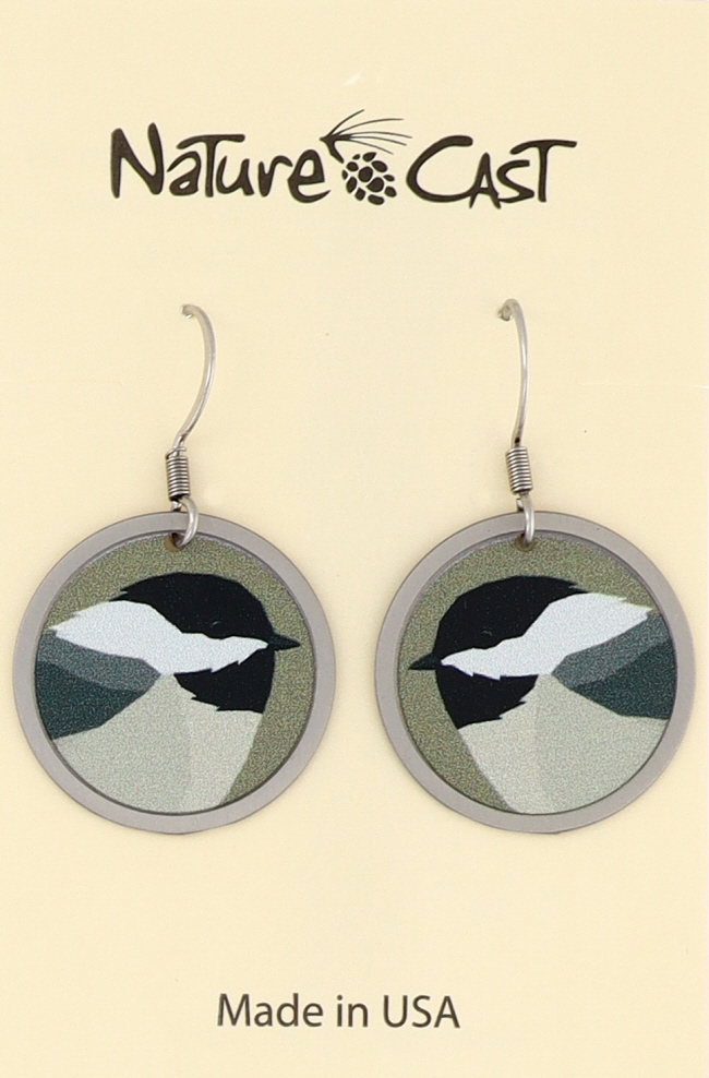 22181 Earring Dangle Chickadee LARGE