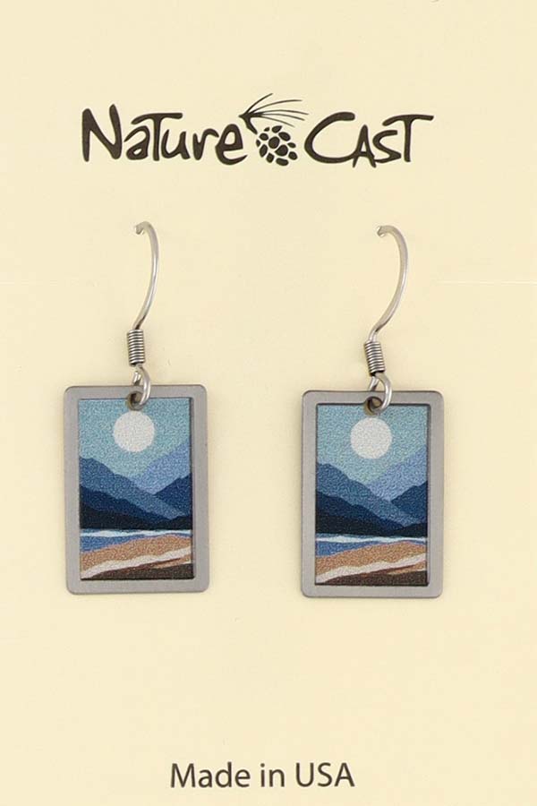 22182 Earring Dangle Mountain Scene THUMBNAIL