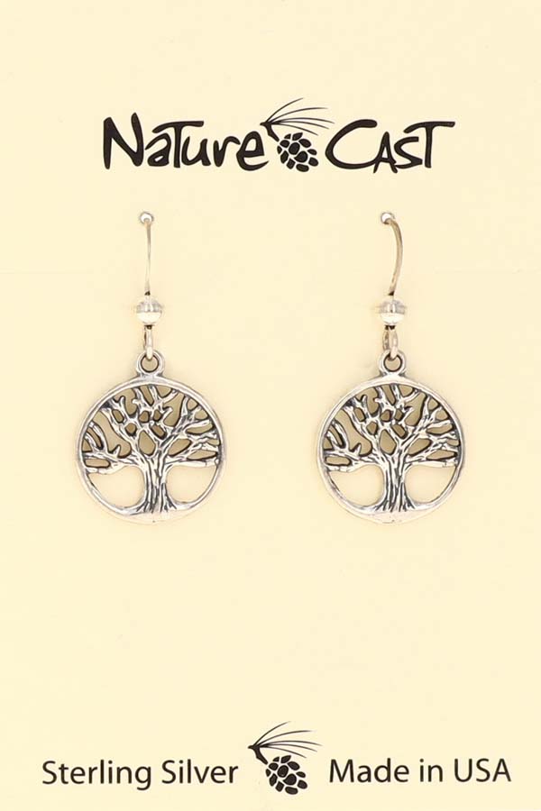 43077 Earring dangle tree of life sterling silver THUMBNAIL