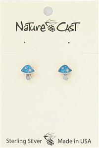 Sterling Silver Three Mushroom Post Earrings — NATURE WALK