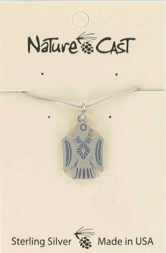 43106 Pendant sterling silver thunderbird w/18" chain MAIN